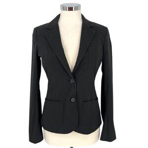 Theory Jovanna Two Button Tailored Blazer Suit Jacket Black Size 8